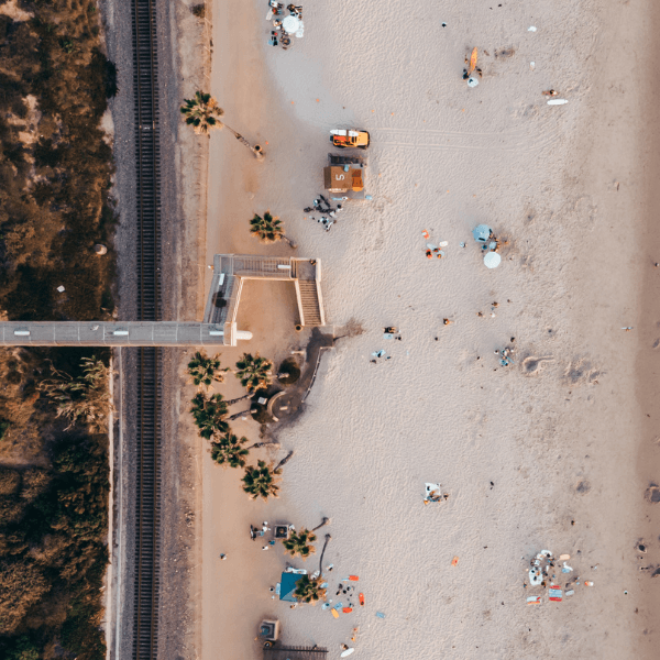 people at beach