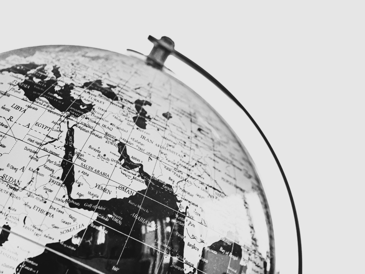 globe map gulf